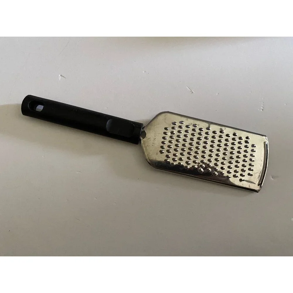 Vintage Stainless Microplane Black Handle Fine Grater Food Sharp Taiwan